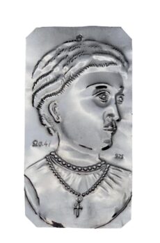 Ασημένιο τάμα - Γυναικείο κεφάλι